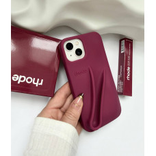 Бордовий чохол rhode на iPhone 13 без блиска для губ lip Case Raspberry Jelly 